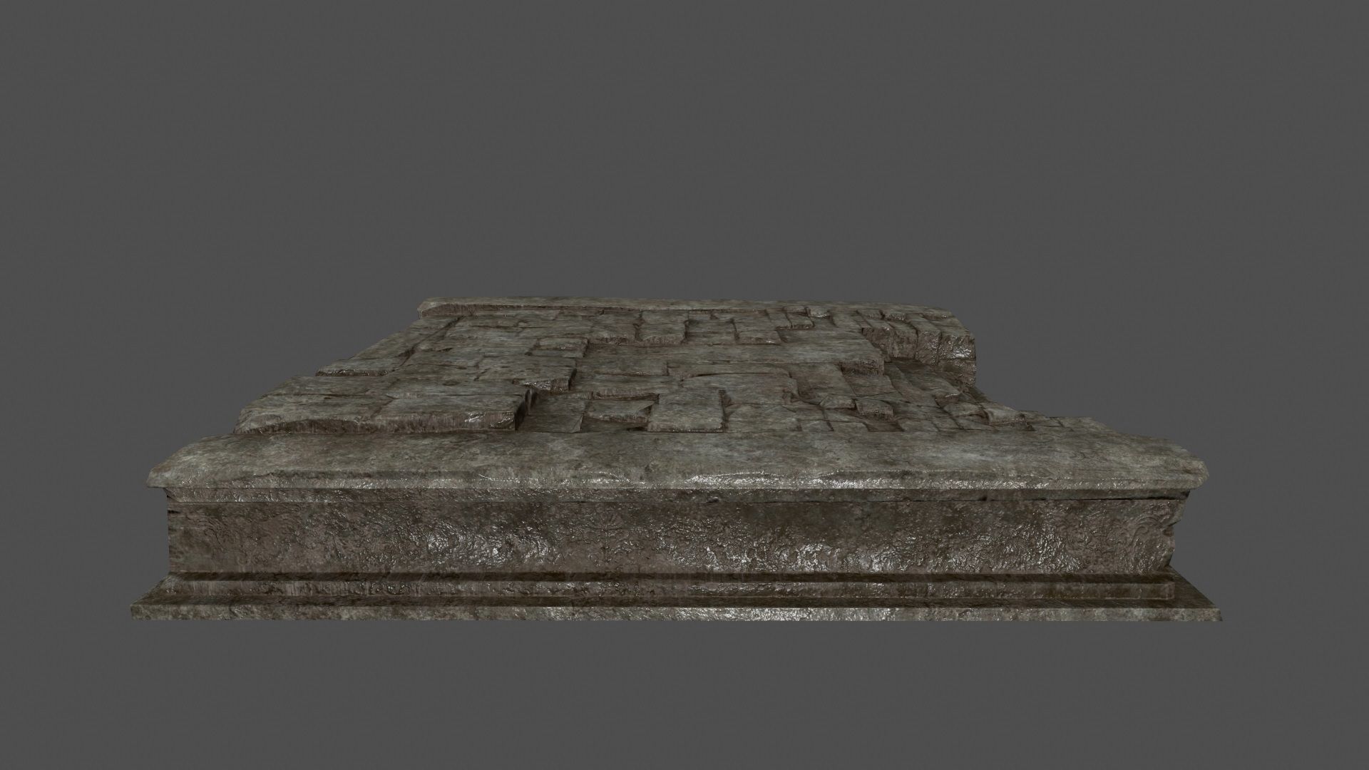 ruin set stone block Low-poly 3D model_13