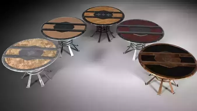 Round Table M02 - The Marquis Collection Low-poly 3D model