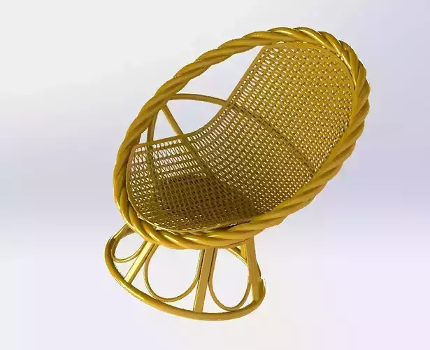 Rattan chair 3D model Rattan chair 3D model