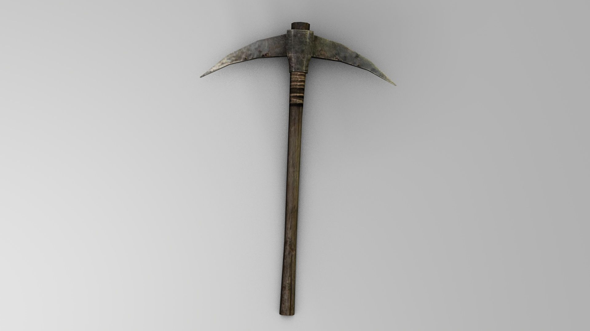 Axe weapon Low-poly 3D model_1