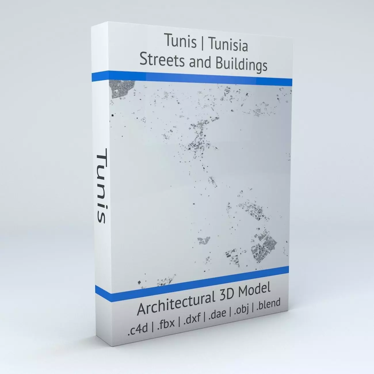 Tunis Streets and Buildings 3D model_0