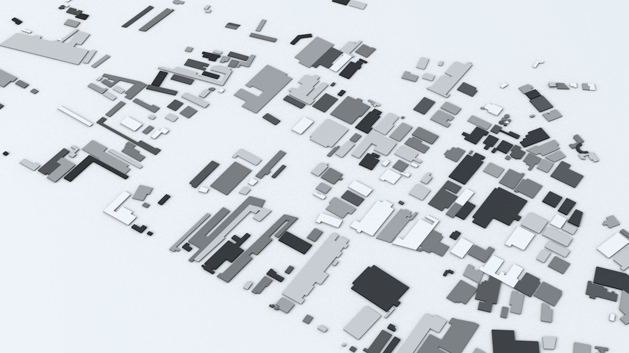 Tunis Streets and Buildings 3D model_2