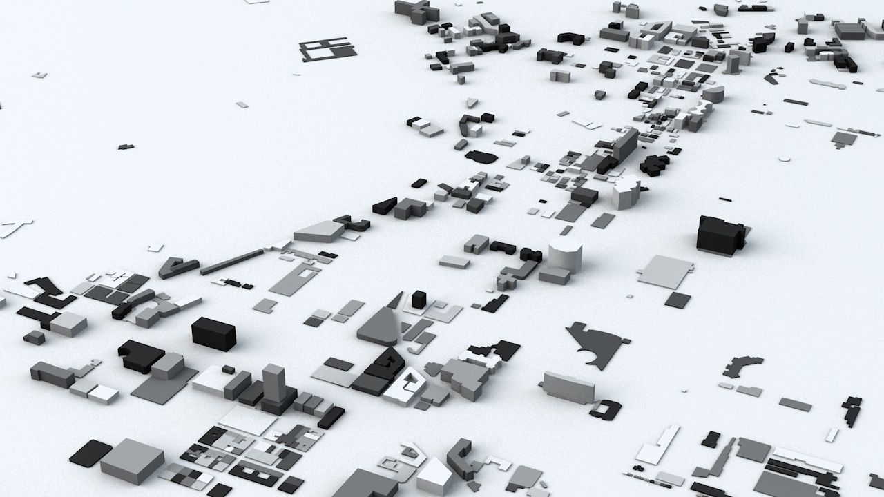 Tunis Streets and Buildings 3D model_3