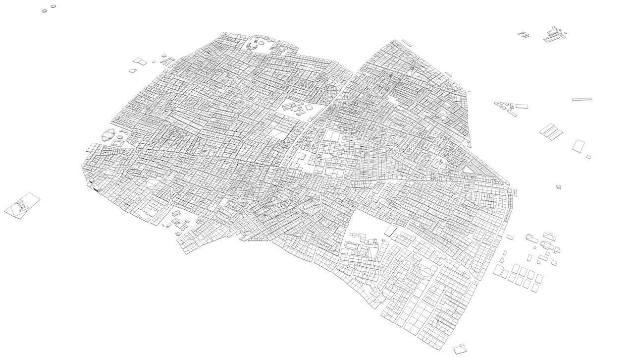 Tunis Streets and Buildings 3D model_11