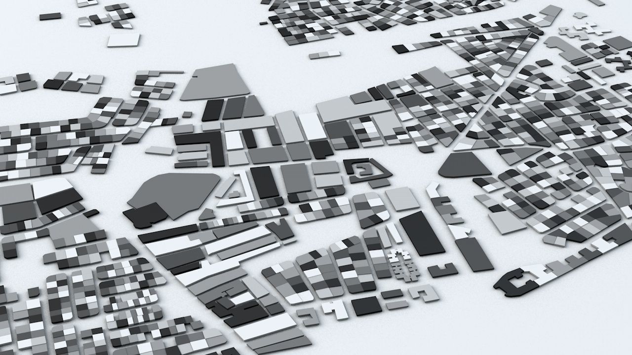 Tunis Streets and Buildings 3D model_6