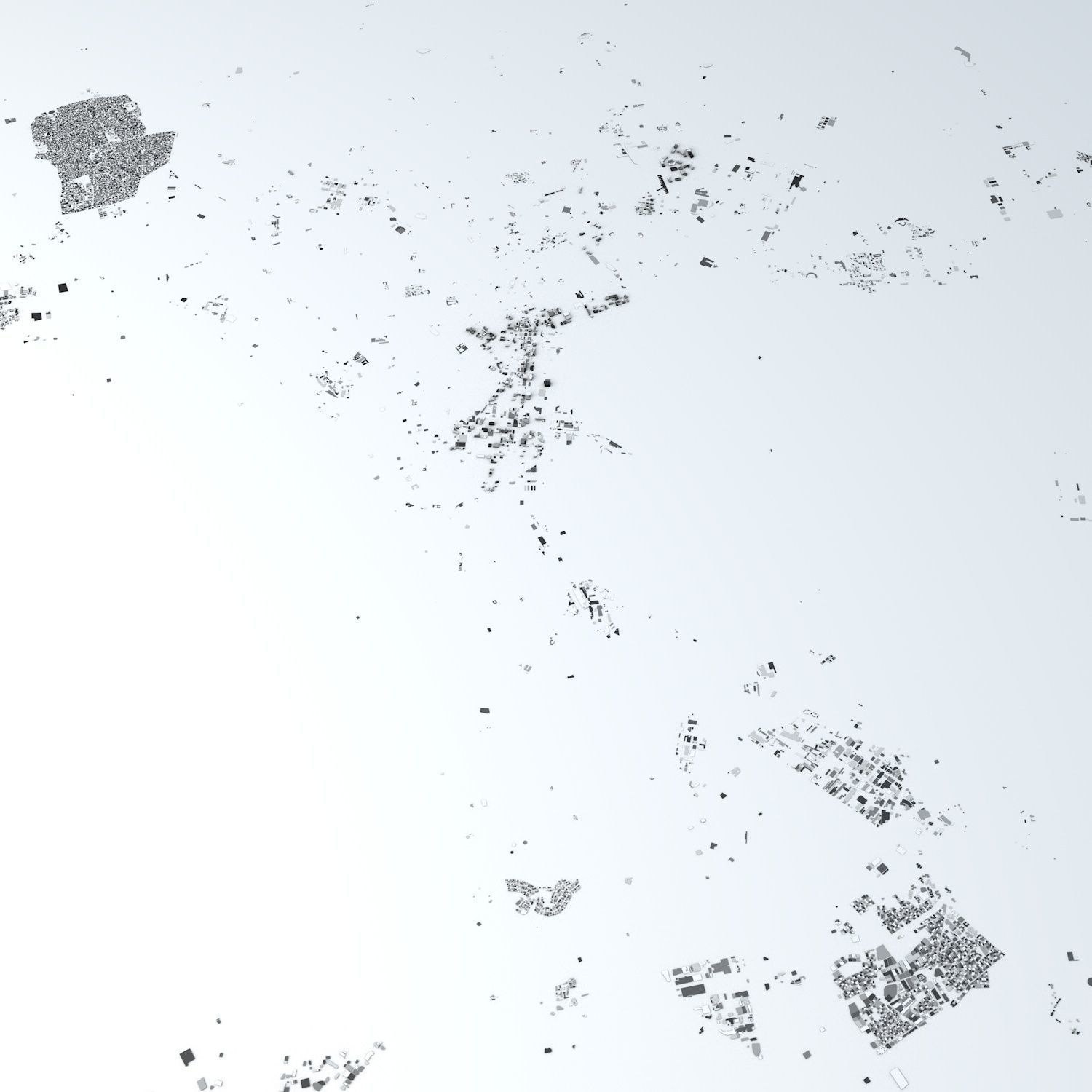 Tunis Streets and Buildings 3D model_1