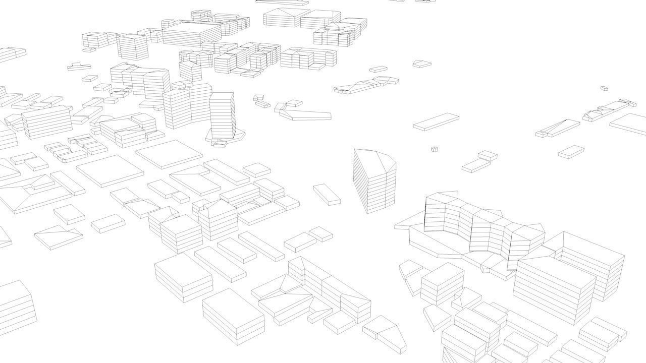 Tunis Streets and Buildings 3D model_10