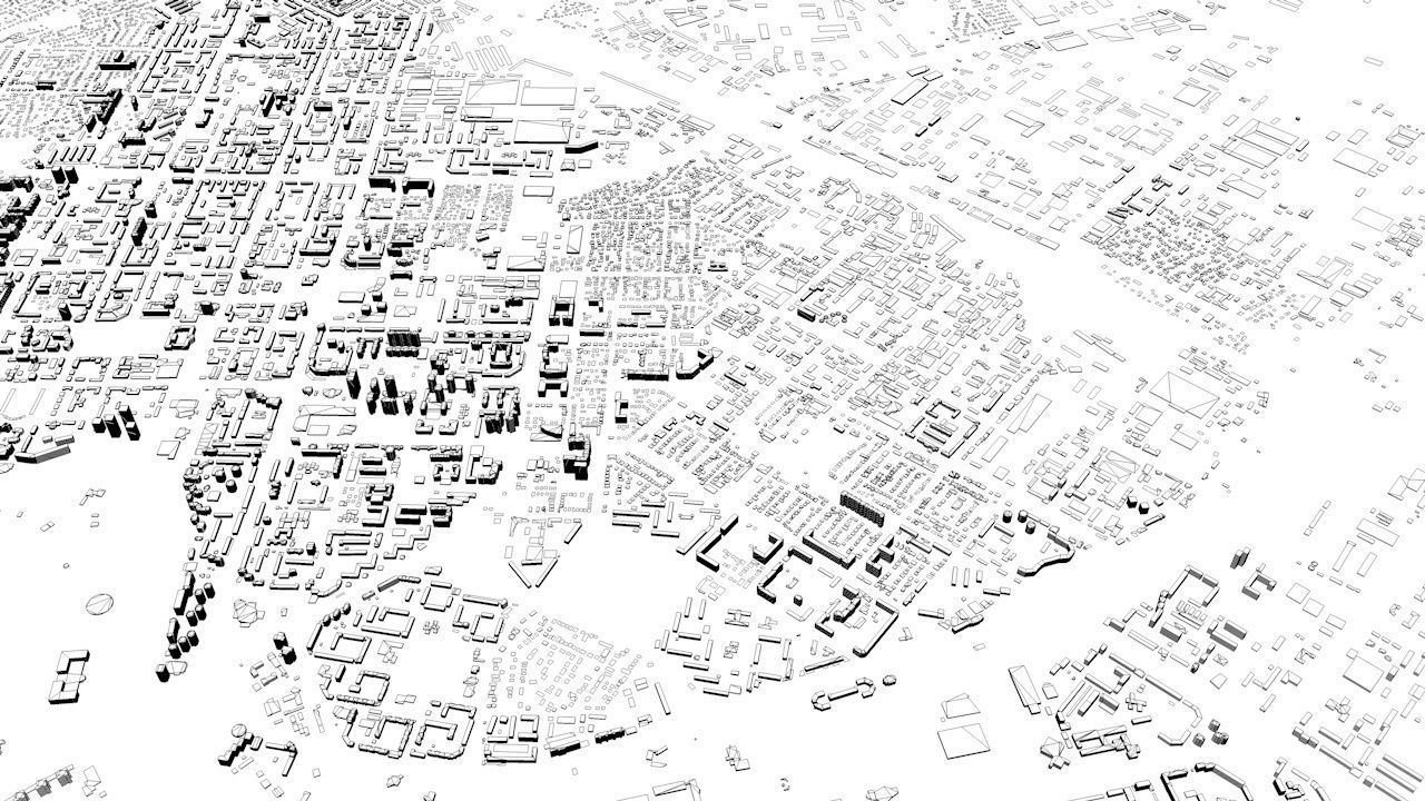 Astana Streets and Buildings 3D model_9