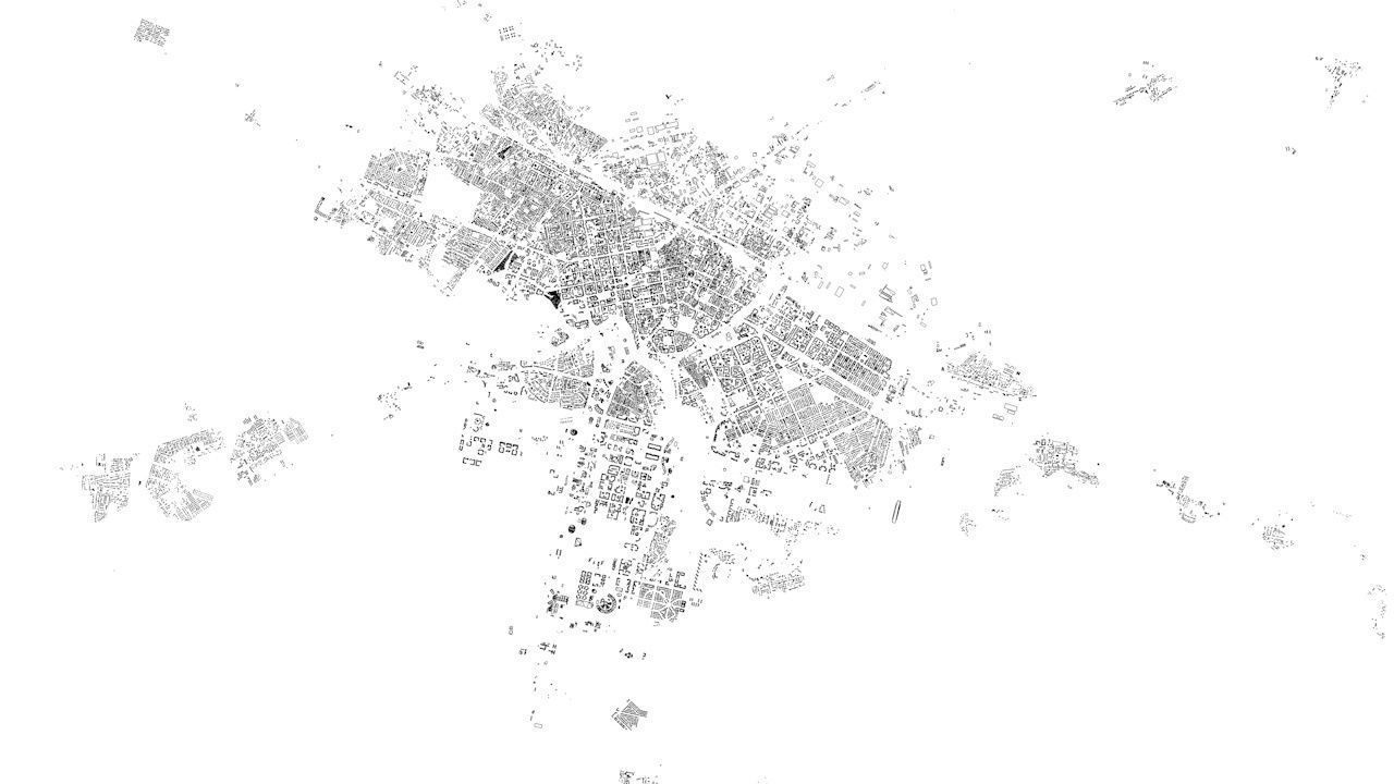 Astana Streets and Buildings 3D model_7