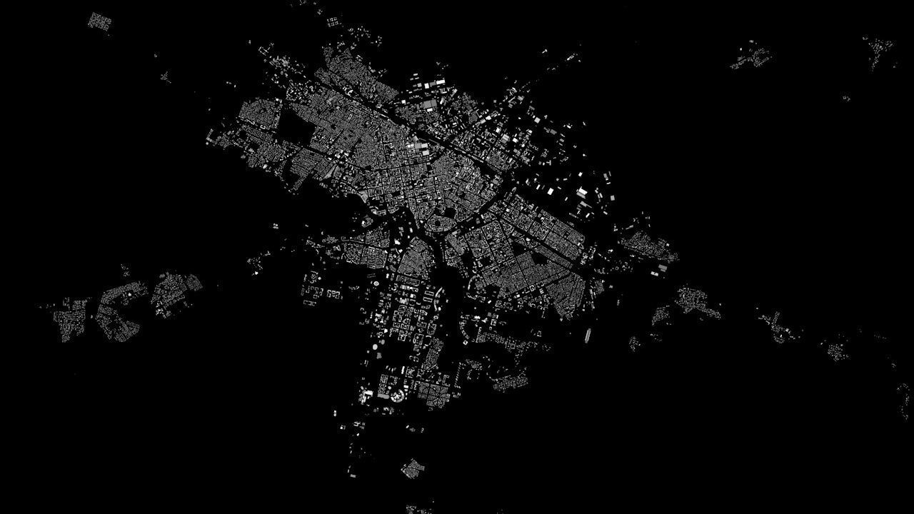 Astana Streets and Buildings 3D model_6