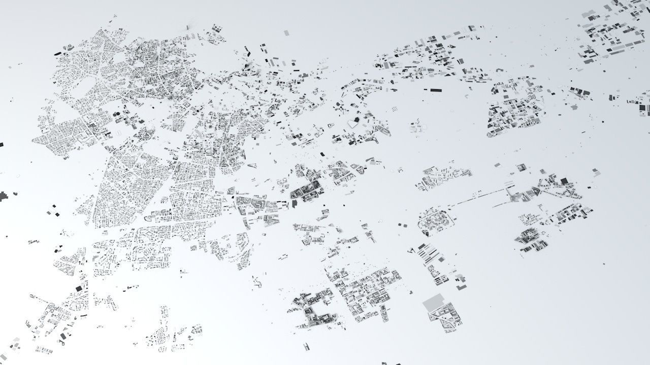 Casablanca Streets and Buildings 3D model_1