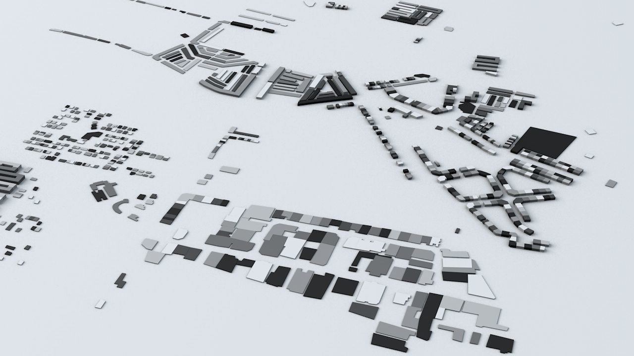 Casablanca Streets and Buildings 3D model_5