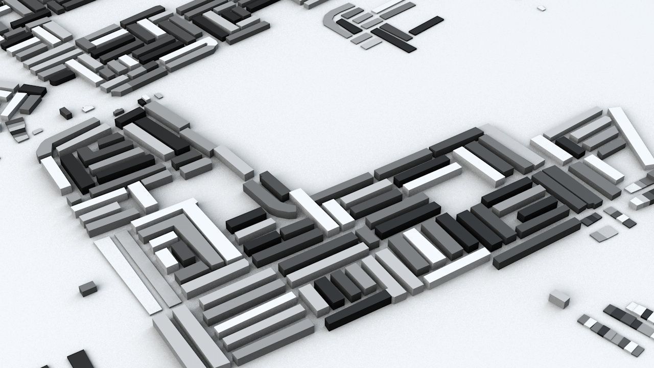 Casablanca Streets and Buildings 3D model_7