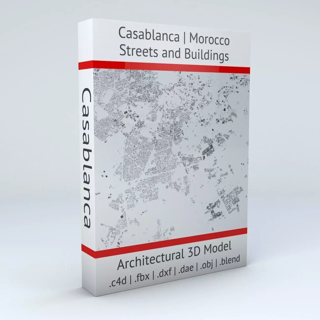 Casablanca Streets and Buildings 3D model_0