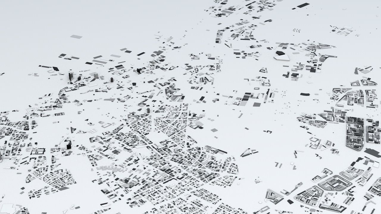 Casablanca Streets and Buildings 3D model_2