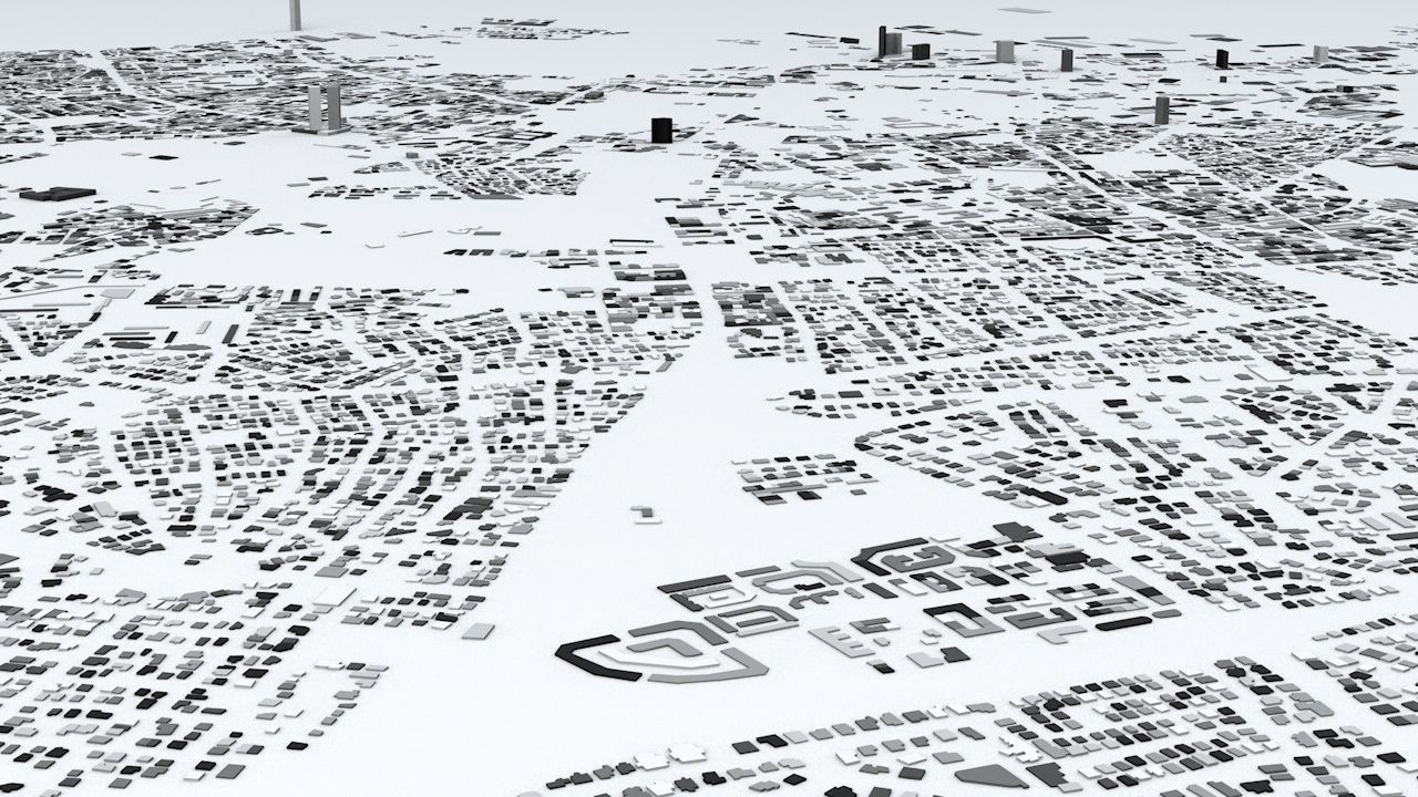 Casablanca Streets and Buildings 3D model_4