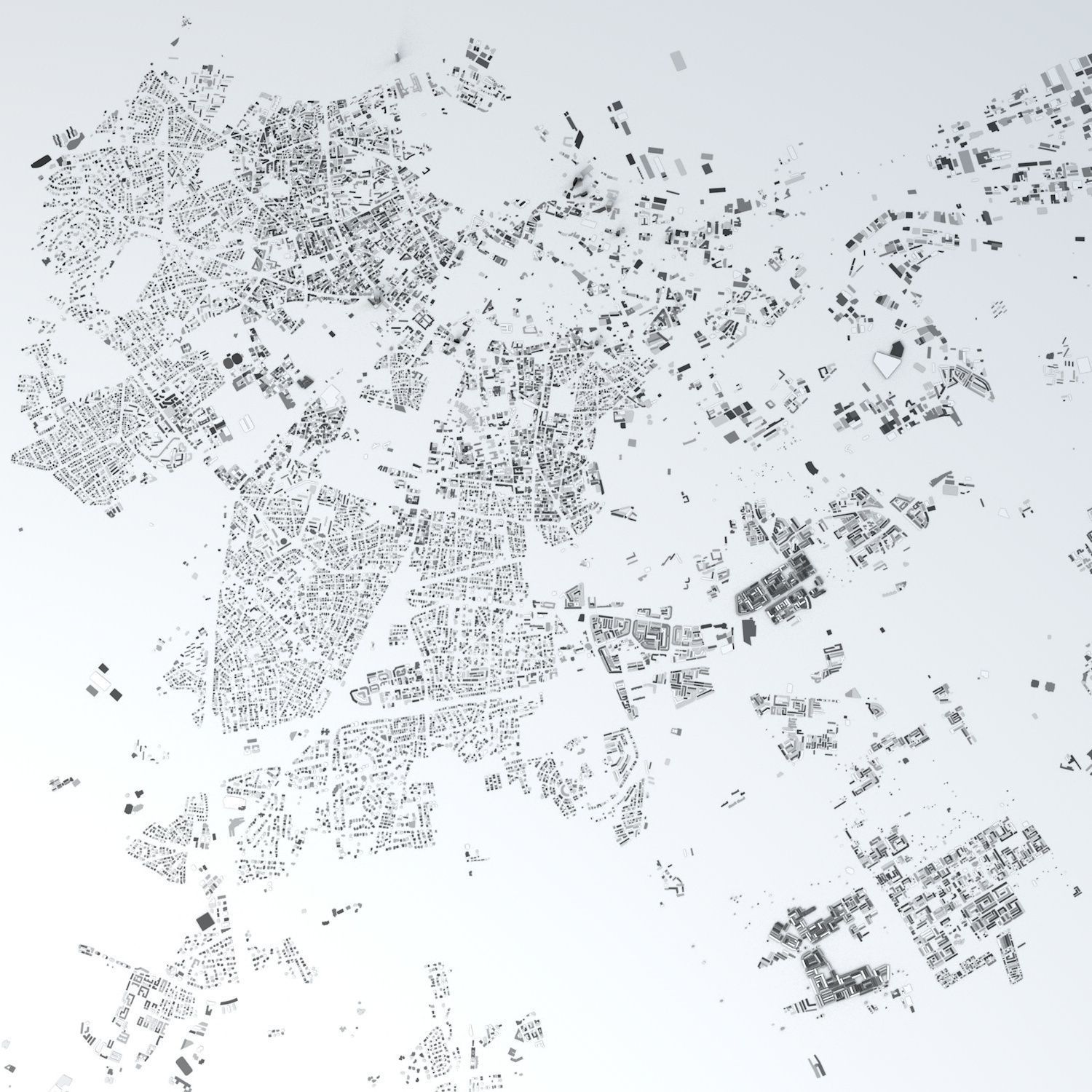 Casablanca Streets and Buildings 3D model_3