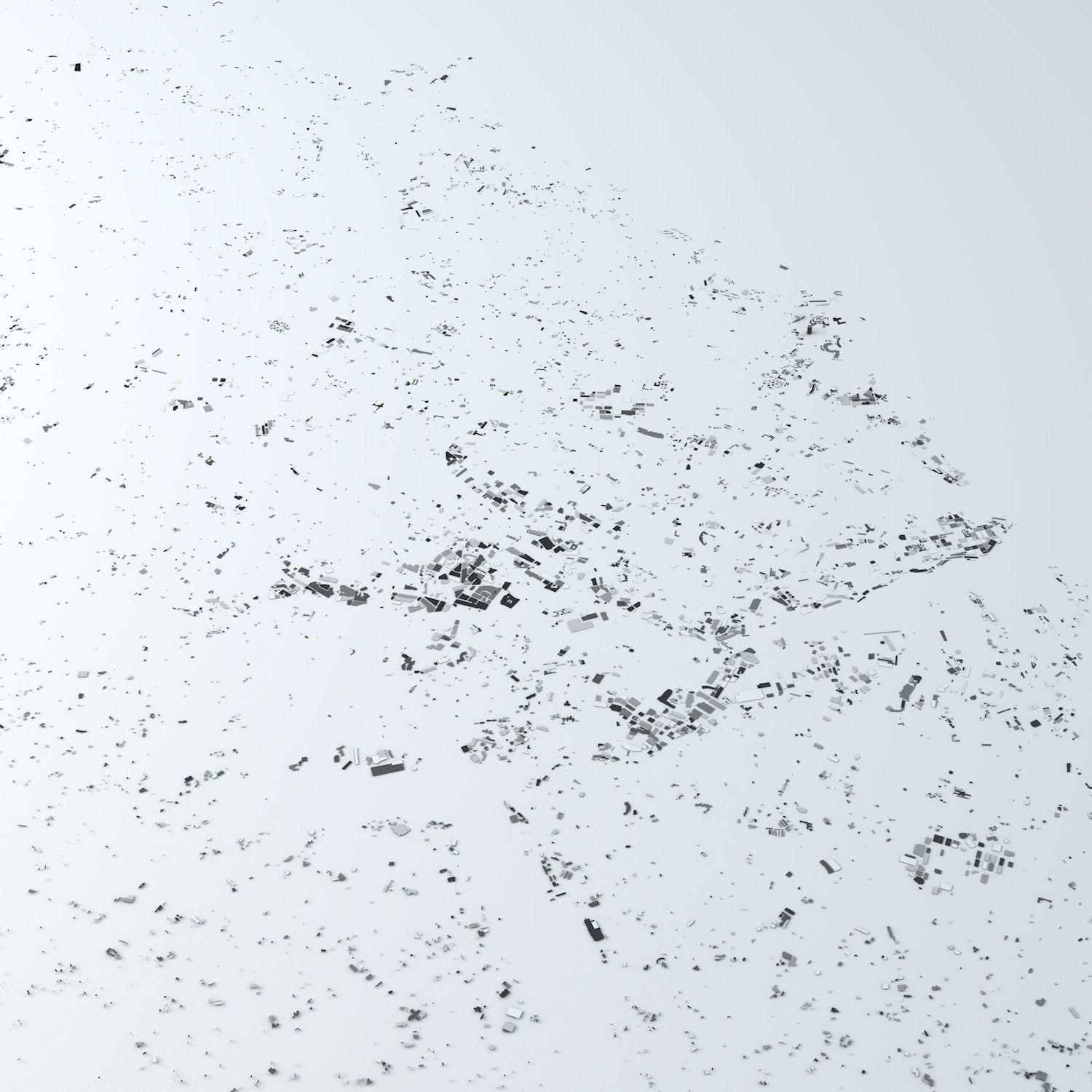 Malta Streets and Buildings 3D model_1