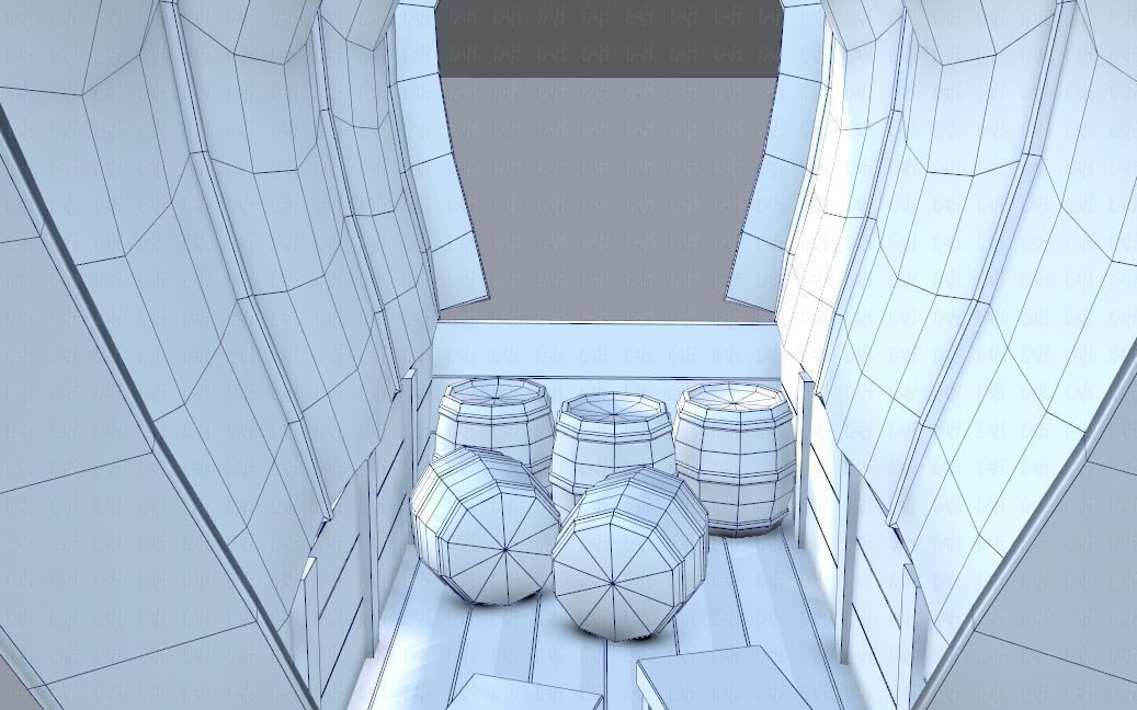 Medieval CartV01 Low-poly 3D model_39