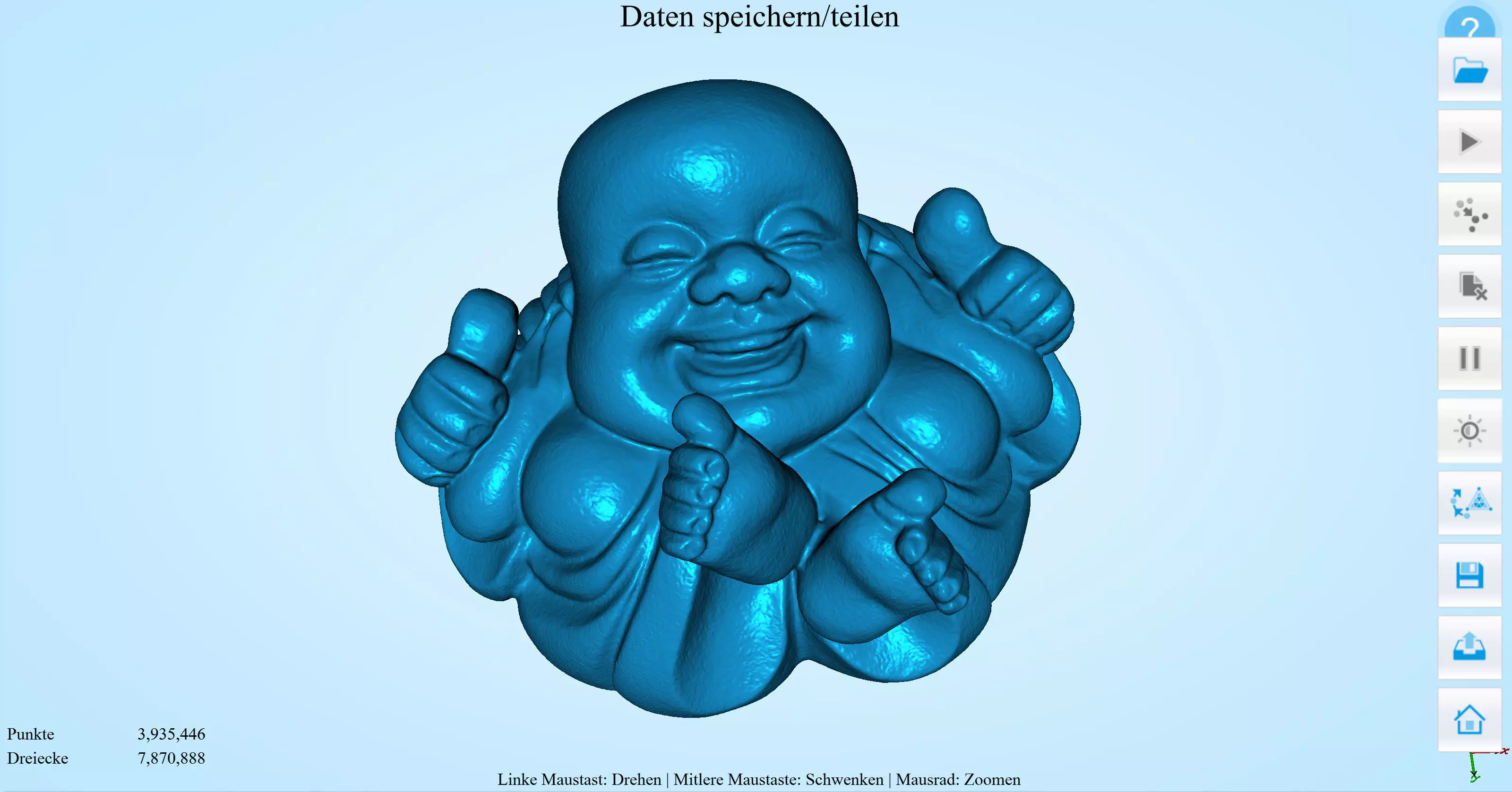 Laughing Buddha 3D print model_0
