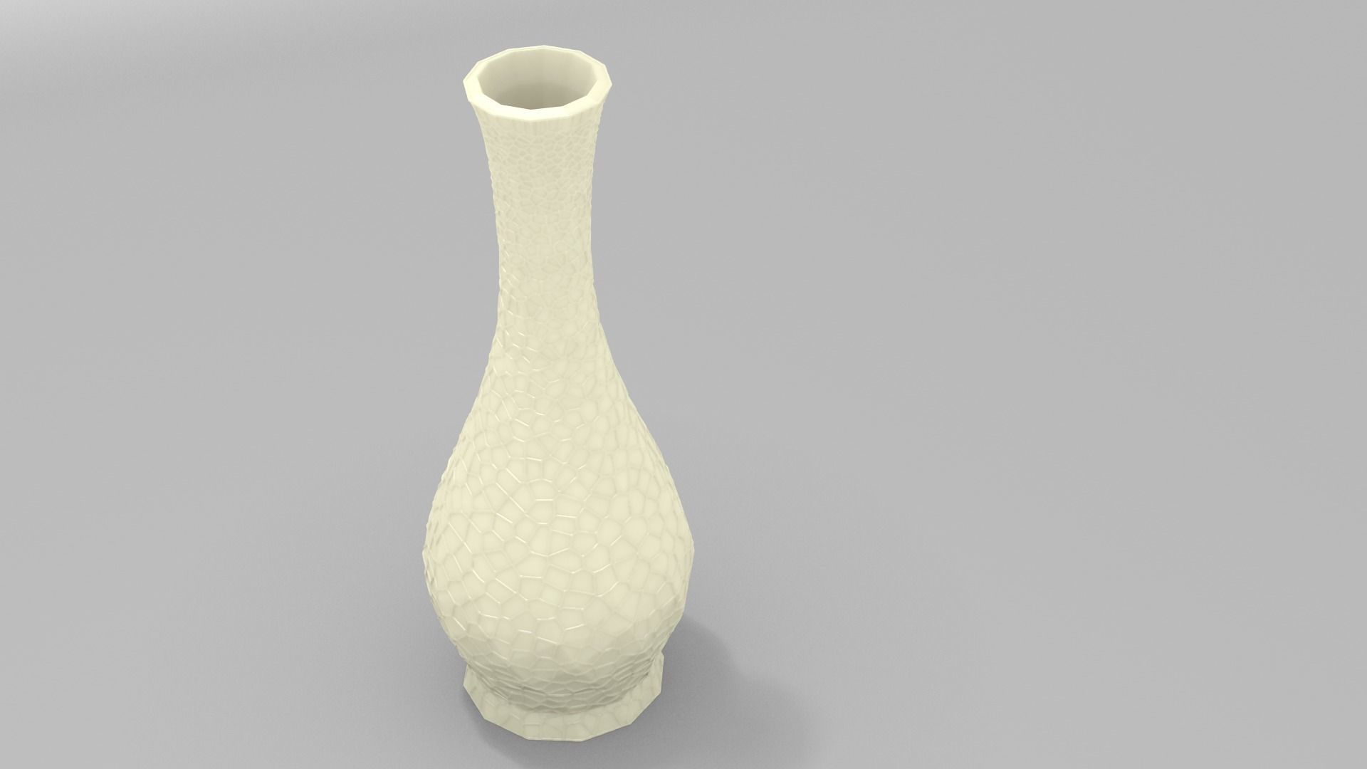 Vase with Voronoi bump pattern 3D print model_1