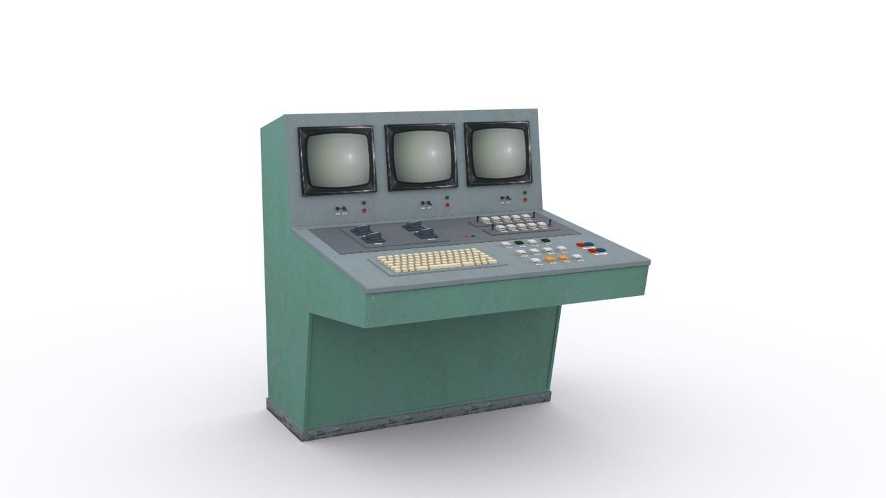 Remote Control Low-poly 3D model_2
