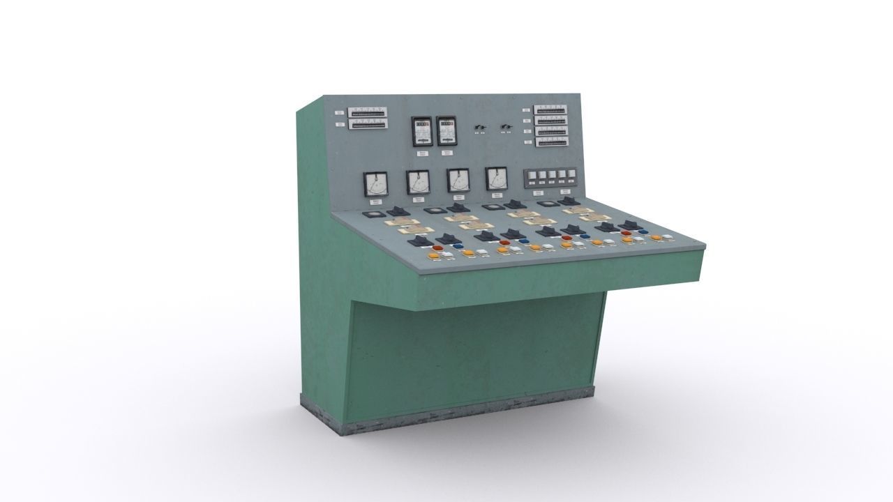 Remote Control Low-poly 3D model_8