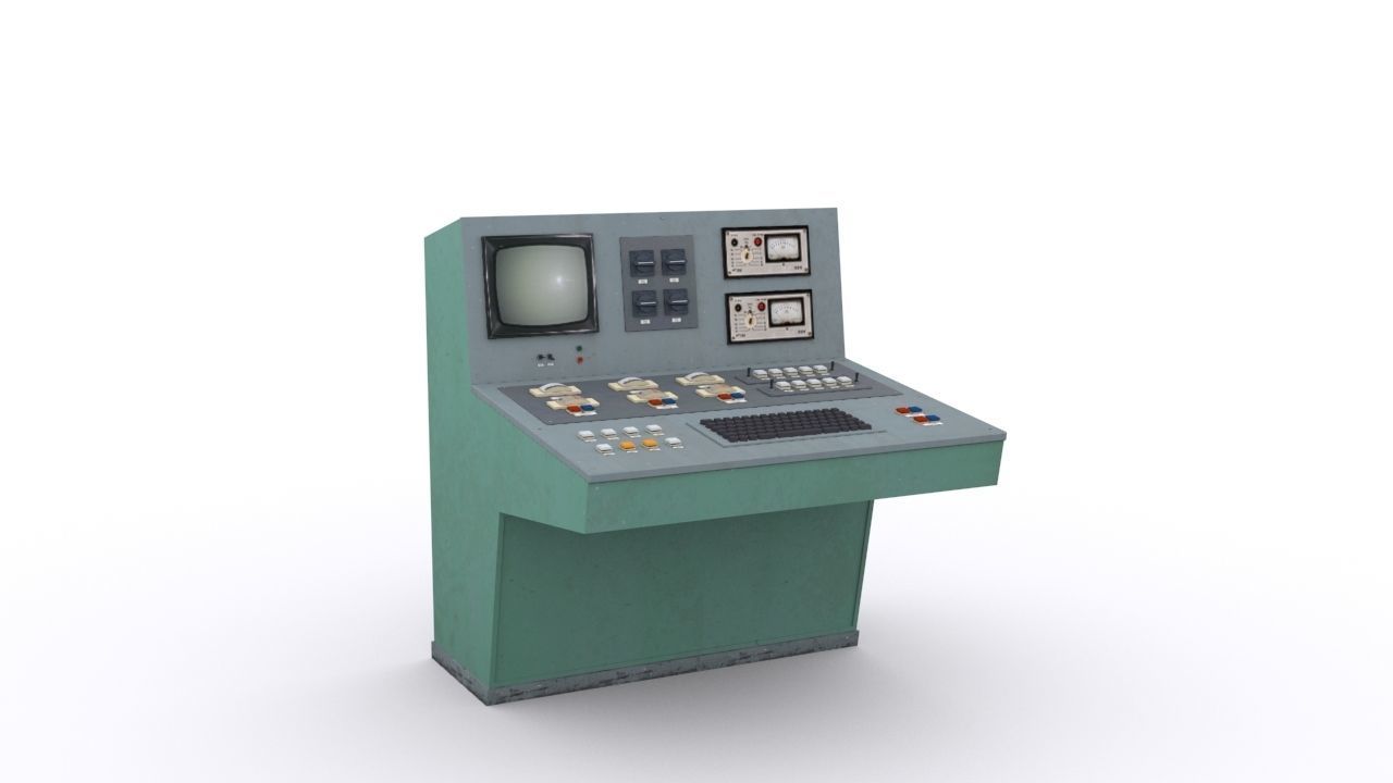 Remote Control Low-poly 3D model_3