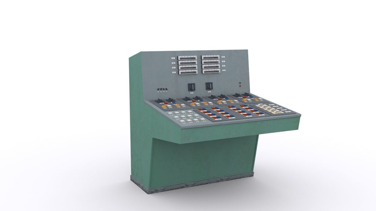 Remote Control Low-poly 3D model_7