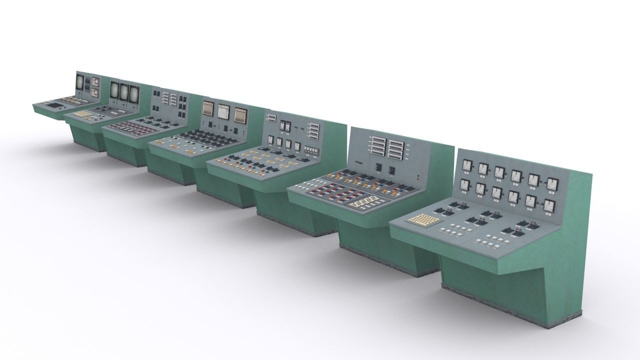 Remote Control Low-poly 3D model_1