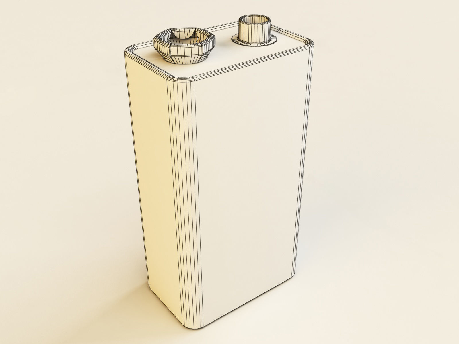 Battery Type PP3 Varta 3D model_4