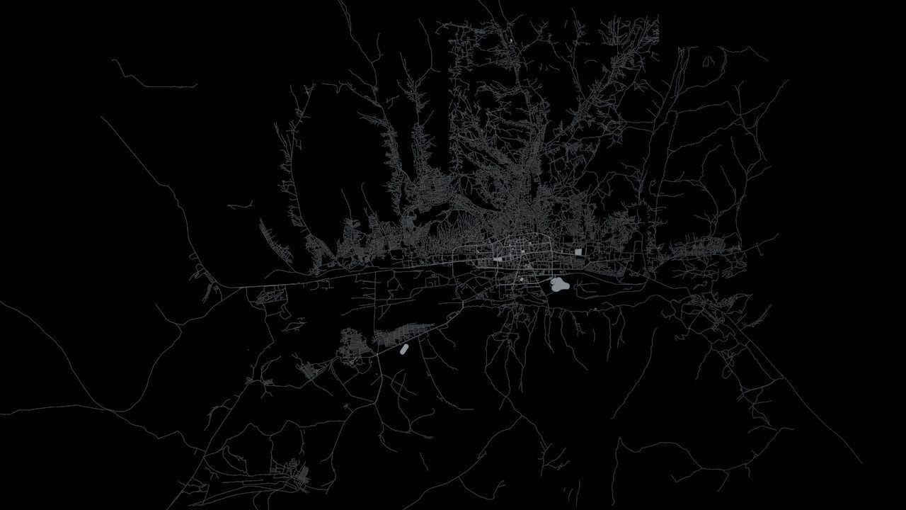 Ulaanbaatar Road Network and Streets 3D model_7