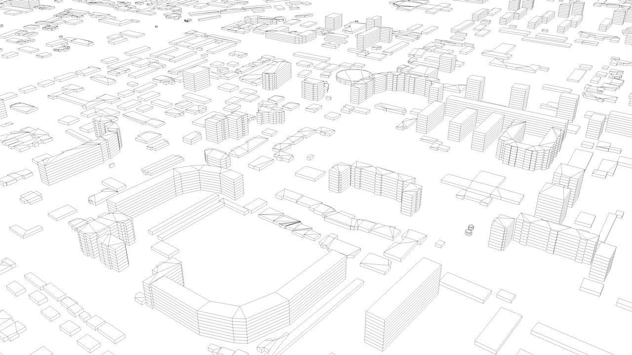 Ulaanbaatar Streets and Buildings 3D model_10