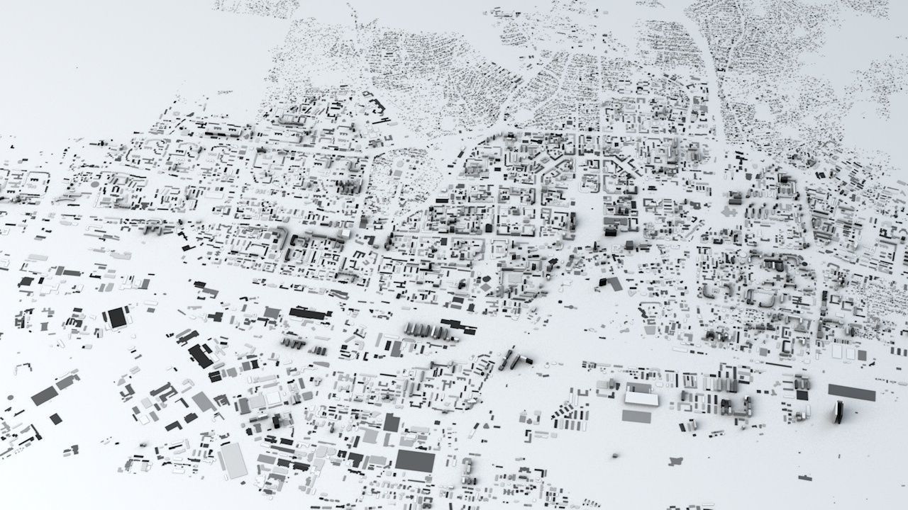 Ulaanbaatar Streets and Buildings 3D model_5