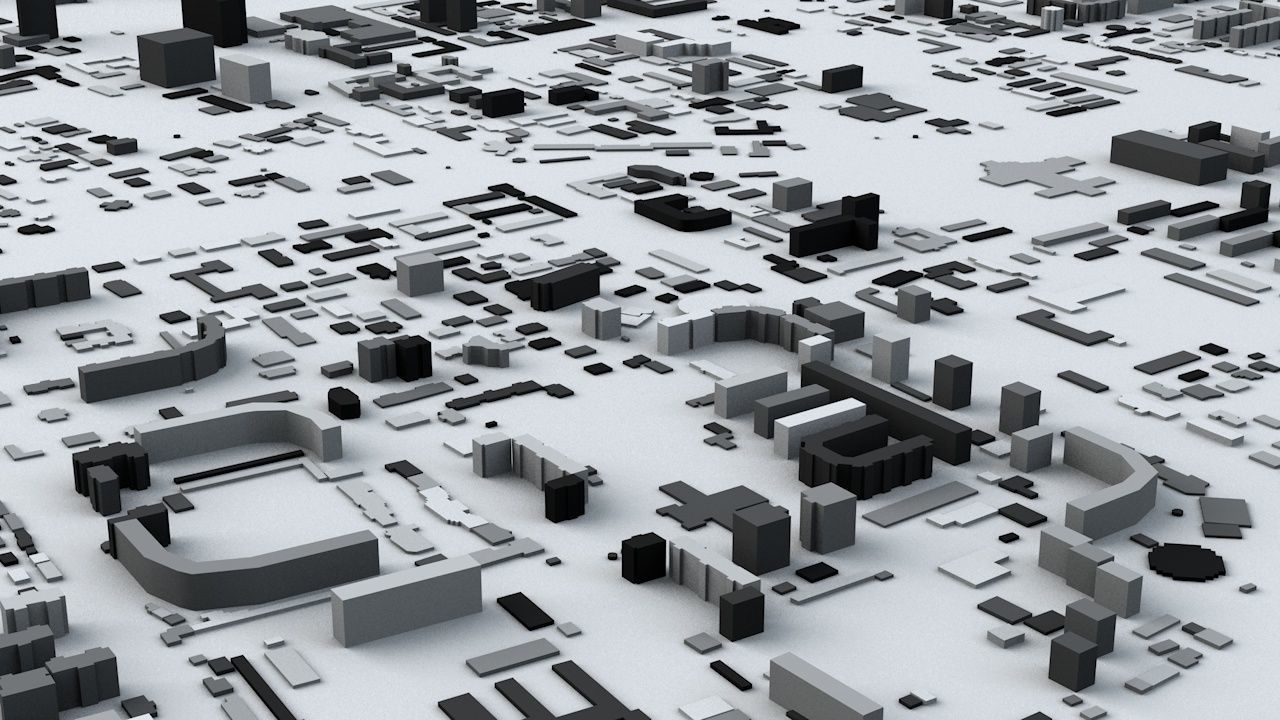 Ulaanbaatar Streets and Buildings 3D model_2