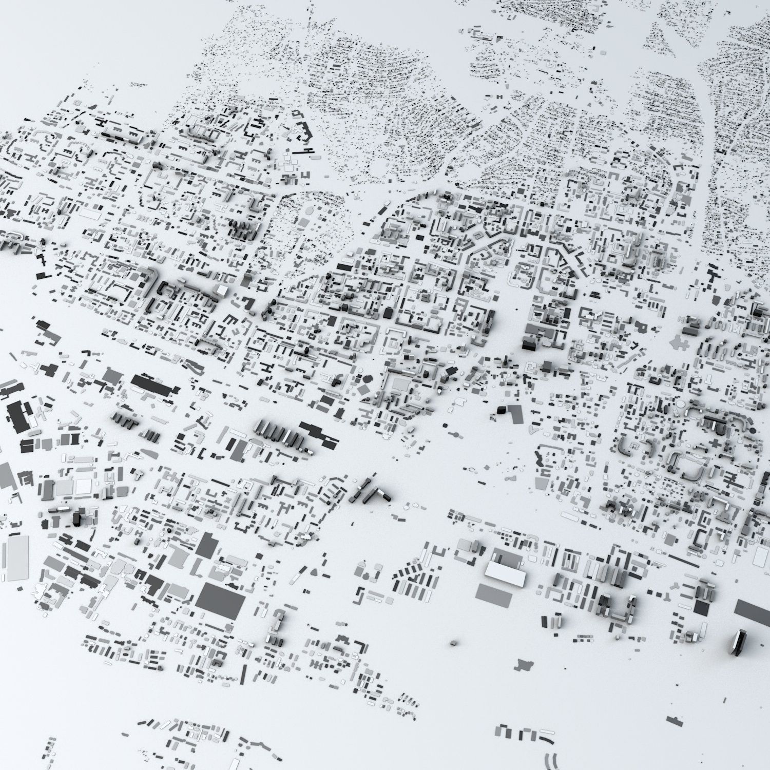 Ulaanbaatar Streets and Buildings 3D model_6