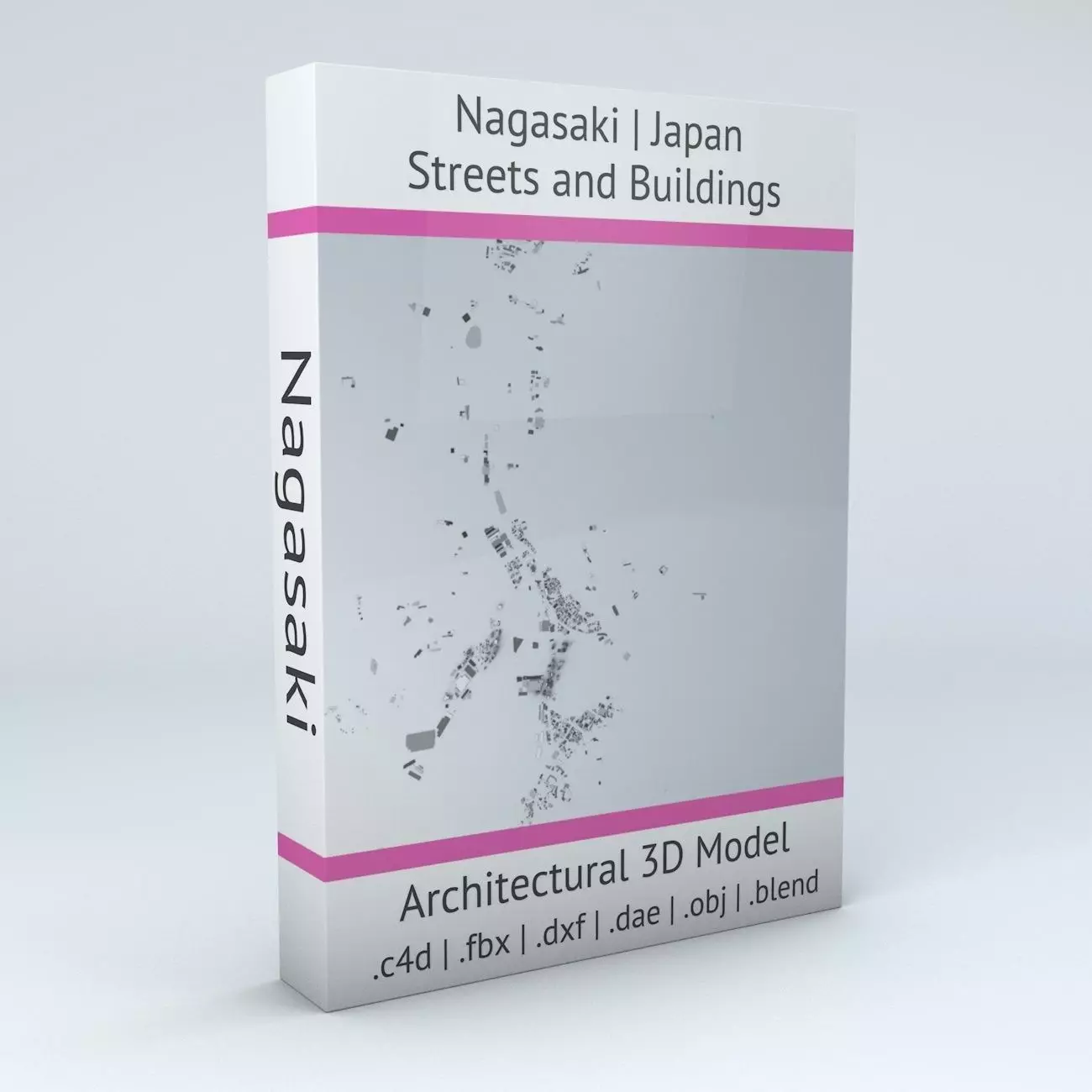 Nagasaki Streets and Buildings 3D model_0