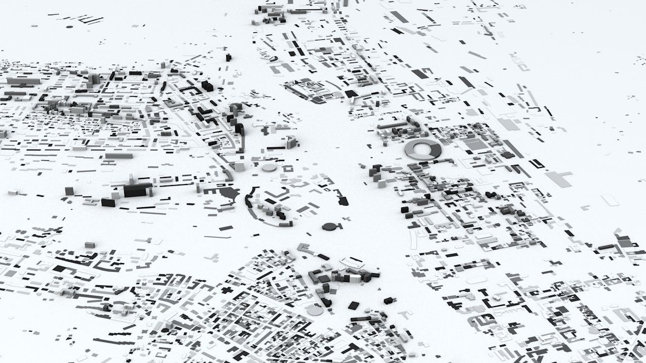 Tbilisi Streets and Buildings 3D model_1