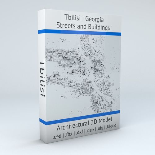Tbilisi Streets and Buildings 3D model