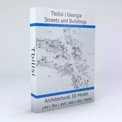 Tbilisi Streets and Buildings 3D model