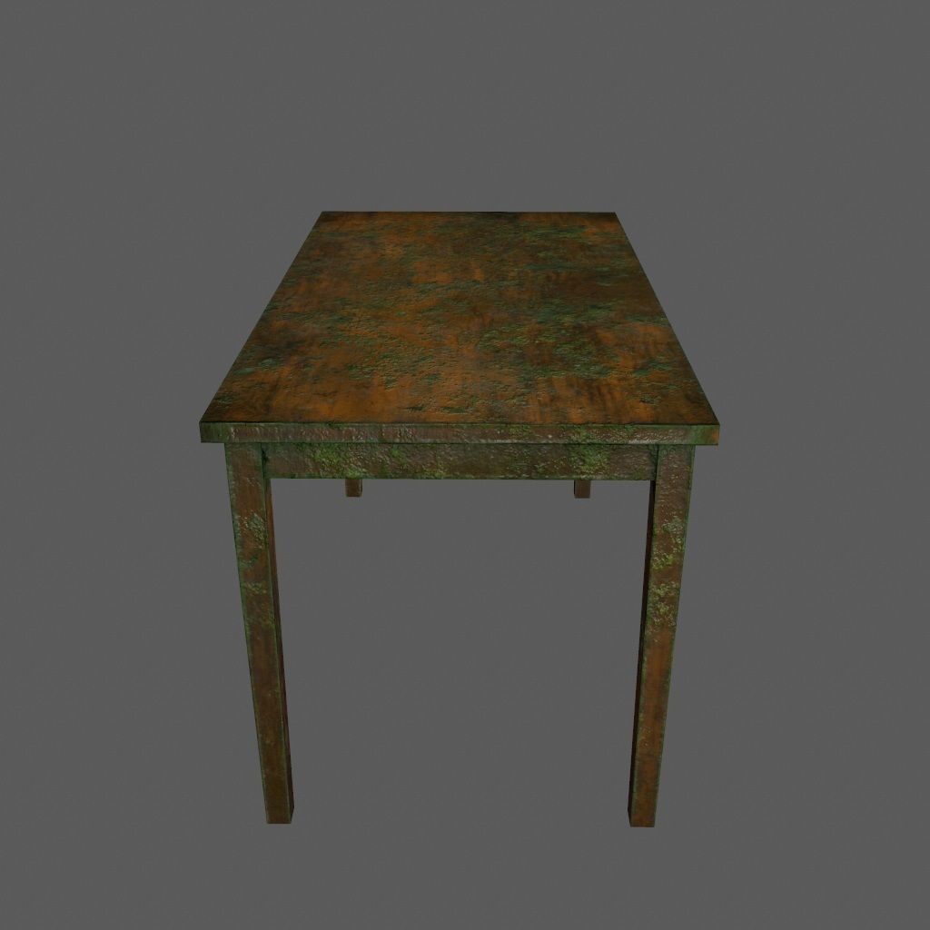table 3 rusty Low-poly 3D model_3