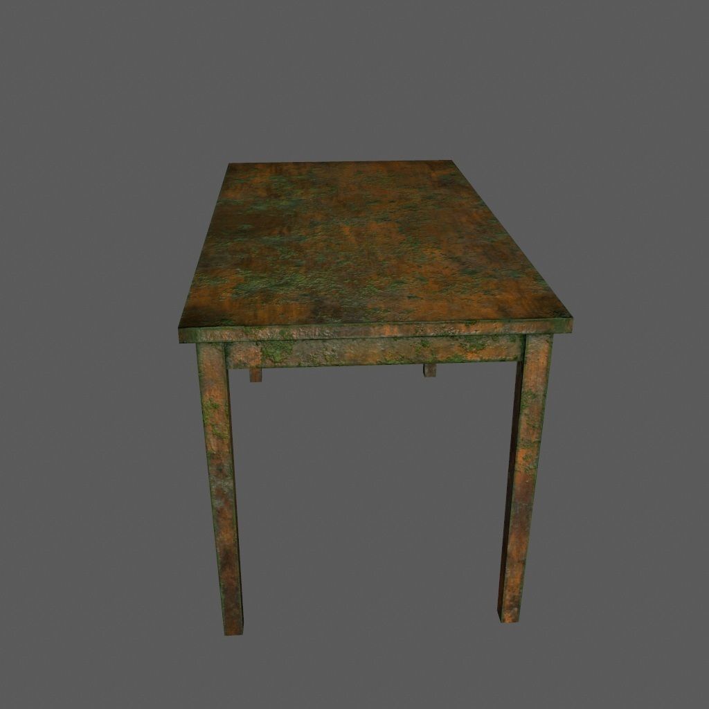 table 3 rusty Low-poly 3D model_2