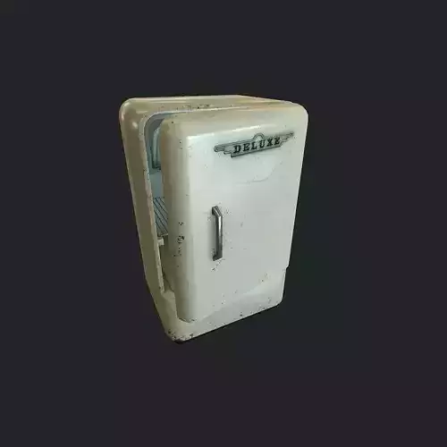 Old Fridge  Low-poly 3D model