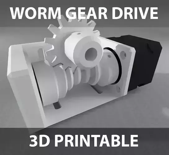 Globoid Worm Gear Drive 3D print model
