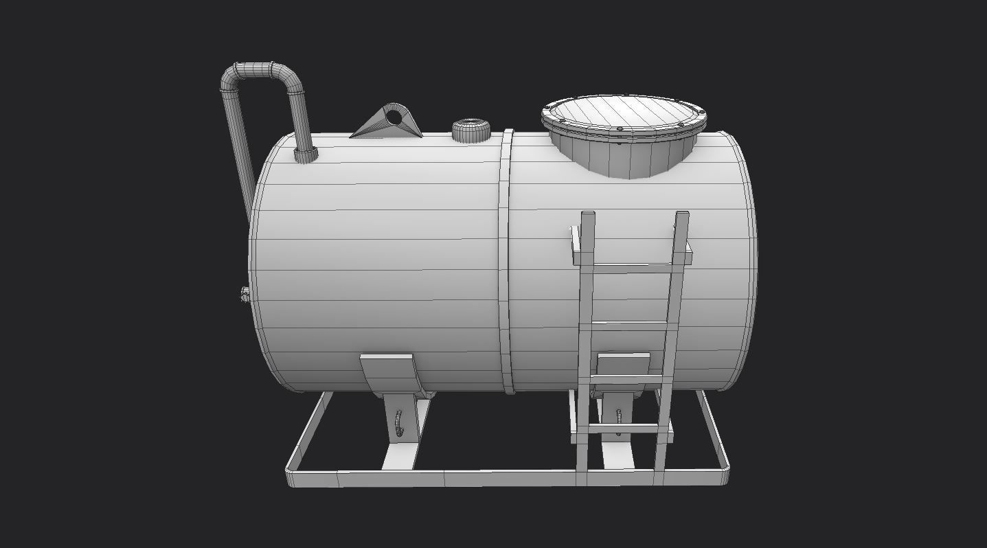 TANK CHEMICAL- OIL - High Quality Low-poly 3D model_4