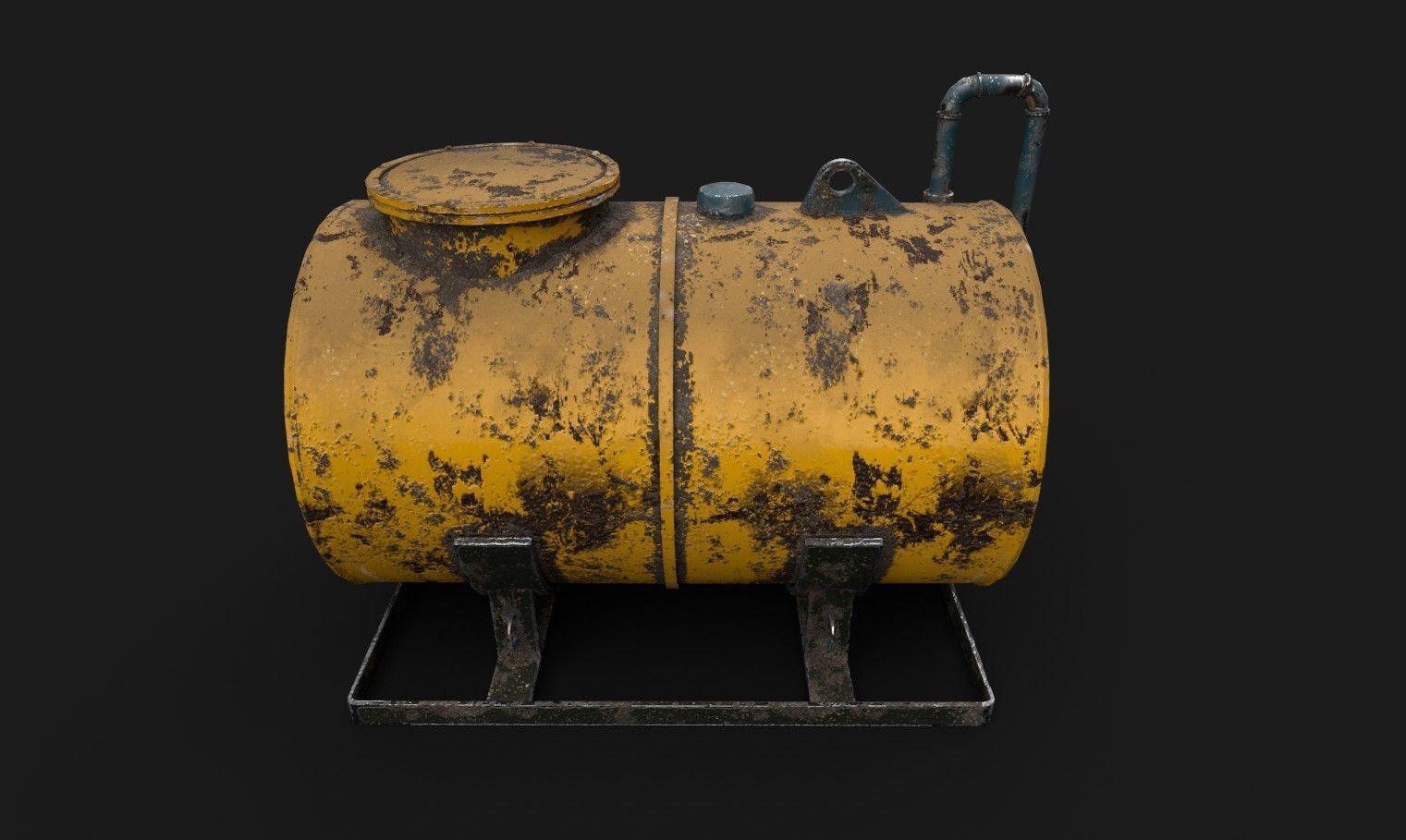 TANK CHEMICAL- OIL - High Quality Low-poly 3D model_3