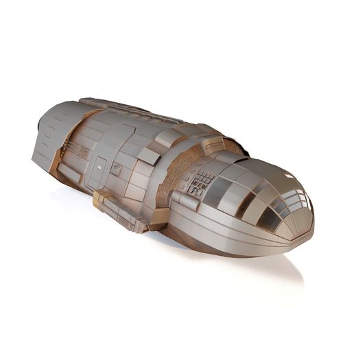 spaceship Free low-poly 3D model