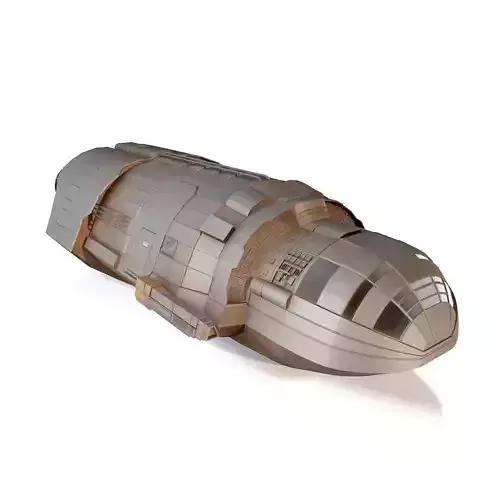 spaceship Free low-poly 3D model