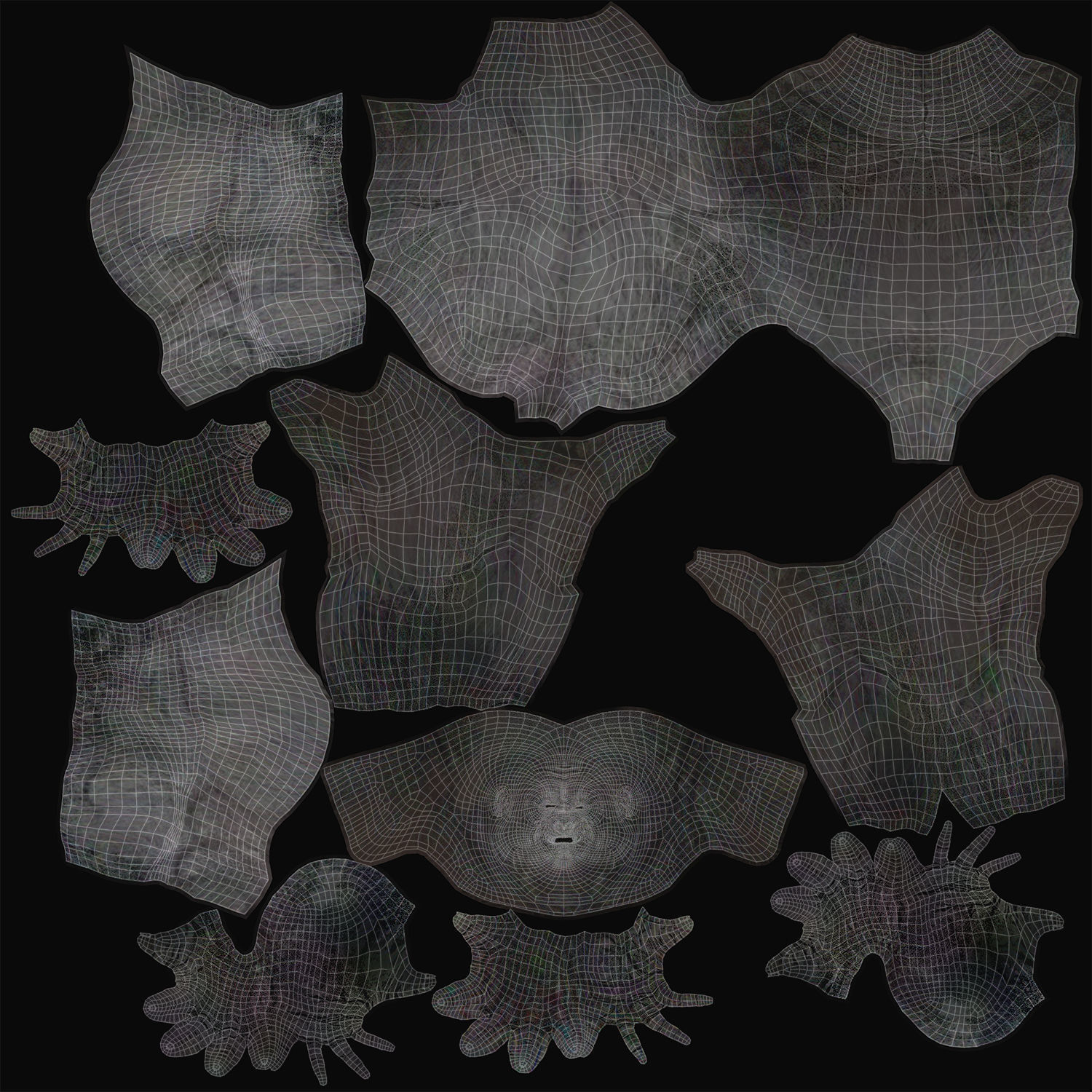 Gorilla rigged 3D model_5