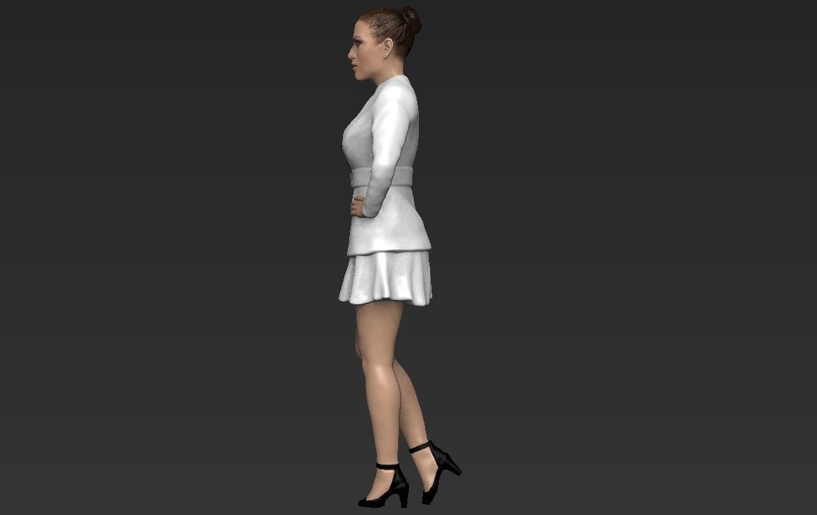 Jennifer Lopez ready for full color 3D printing 3D print model_21